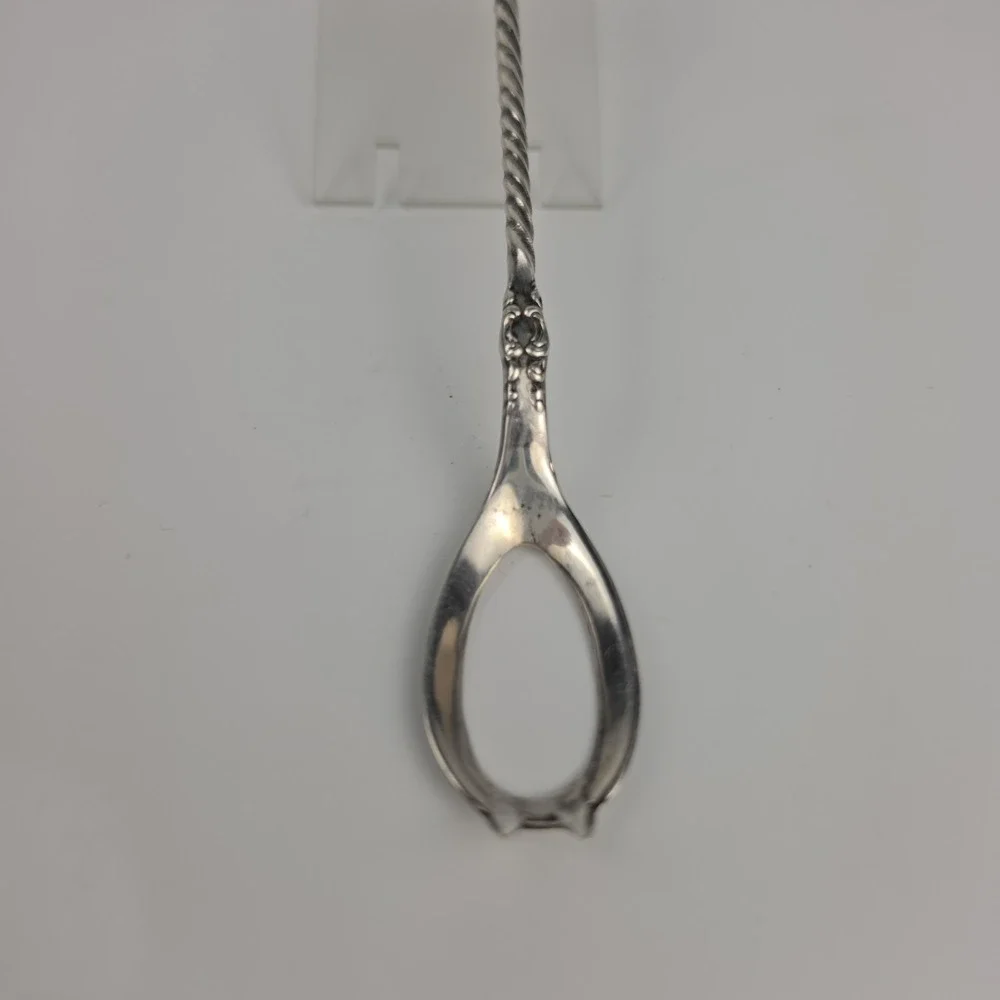 Antique Wm A Rogers Silverplate Olive Fork Spoon Claw Repousse WR Keystone 1908